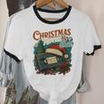 Christmas Movies Chill Retro VHS Holiday Nostalgia Unisex Cotton Ringer T-Shirt