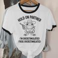 Cowboy Frog Overstimulated Western Meme Introverts Unisex Cotton Ringer T-Shirt