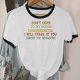 Don't Come To My House Unannounced Introvert Introverted Unisex Cotton Ringer T-Shirt