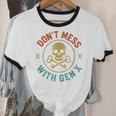 Don't Mess With Gen X Vintage Grunge Skull 80s Nostalgia Unisex Cotton Ringer T-Shirt Don't Mess With Gen X Vintage Grunge Skull 80s Nostalgia Unisex Cotton Ringer T-Shirt