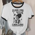 Elder Emo Club Skeleton Nostalgia It Wasn't a Phase Mom Unisex Cotton Ringer T-Shirt Elder Emo Club Skeleton Nostalgia It Wasn't a Phase Mom Unisex Cotton Ringer T-Shirt