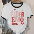 Elder Emo Retro Punk Typography Nostalgia Unisex Cotton Ringer T-Shirt Elder Emo Retro Punk Typography Nostalgia Unisex Cotton Ringer T-Shirt