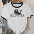 Ew People Cat Anti Social Introvert Unisex Cotton Ringer T-Shirt Ew People Cat Anti Social Introvert Unisex Cotton Ringer T-Shirt