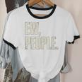 EW People Introvert Sarcastic Graphic Style Unisex Cotton Ringer T-Shirt EW People Introvert Sarcastic Graphic Style Unisex Cotton Ringer T-Shirt