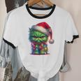 Ew People Meowy Cat Christmas Introvert Men Women Unisex Cotton Ringer T-Shirt