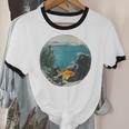 Fish Bowl Frutiger Aero Y2K Retro Vibes Unisex Cotton Ringer T-Shirt