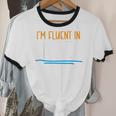 Im Fluent In Silence Introvert Unisex Cotton Ringer T-Shirt Im Fluent In Silence Introvert Unisex Cotton Ringer T-Shirt
