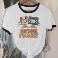 Never Forget Retro Old Technology Nostalgia Unisex Cotton Ringer T-Shirt