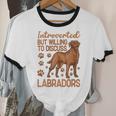 Fox Red Labrador Retriever Introvert Foxred Lab Unisex Cotton Ringer T-Shirt