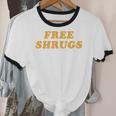 Free Shrugs Don't Care Introvert Unisex Cotton Ringer T-Shirt Free Shrugs Don't Care Introvert Unisex Cotton Ringer T-Shirt