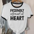 Friendly Introvert At Heart Unisex Cotton Ringer T-Shirt