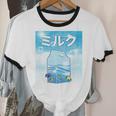 Frutiger Aero Aesthetic Tech Kawaii Milk Underwater Fishes Unisex Cotton Ringer T-Shirt Frutiger Aero Aesthetic Tech Kawaii Milk Underwater Fishes Unisex Cotton Ringer T-Shirt