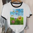 Frutiger Aero Aesthetic Tech Scenery Fishes Sunflower Raglan Baseball Tee Unisex Cotton Ringer T-Shirt Frutiger Aero Aesthetic Tech Scenery Fishes Sunflower Raglan Baseball Tee Unisex Cotton Ringer T-Shirt