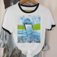 Frutiger Aero Aesthetic Tech Water Fishes Monitor Screen Raglan Baseball Tee Unisex Cotton Ringer T-Shirt Frutiger Aero Aesthetic Tech Water Fishes Monitor Screen Raglan Baseball Tee Unisex Cotton Ringer T-Shirt