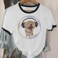 Frutiger Aero Cat Wearing Headphones Bubble 2000s Gen-Z Meme Unisex Cotton Ringer T-Shirt Frutiger Aero Cat Wearing Headphones Bubble 2000s Gen-Z Meme Unisex Cotton Ringer T-Shirt