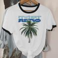 Frutiger Aero Palm Tree Y2k Aesthetic 2000s Trend Unisex Cotton Ringer T-Shirt
