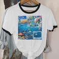 Frutiger Aero Retro Vibes Y2K Retro Grunge Unisex Cotton Ringer T-Shirt