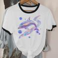 Frutiger Aero Y2K Chrome Dolphin Unisex Cotton Ringer T-Shirt
