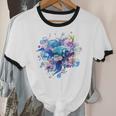 Frutiger Aero Y2K Fish Unisex Cotton Ringer T-Shirt
