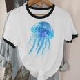 Frutiger Aero Y2K Jellyfish Unisex Cotton Ringer T-Shirt