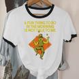 Fun Thing To Do In Morning Is Not Talk To Me Introvert Unisex Cotton Ringer T-Shirt