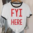 Fyi Introvert Here Raglan Baseball Tee Unisex Cotton Ringer T-Shirt