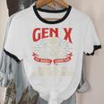 Gen X The Badass Generation Generation X Gen Xer Nostalgia Unisex Cotton Ringer T-Shirt