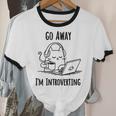 Go Away I'm Introverting Cat Introvert Anxiety Anxious Unisex Cotton Ringer T-Shirt Go Away I'm Introverting Cat Introvert Anxiety Anxious Unisex Cotton Ringer T-Shirt