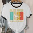 I Like Golf And Maybe 3 People Introvert Raglan Baseball Tee Unisex Cotton Ringer T-Shirt