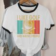 I Like Golf And Maybe 3 People Introvert Unisex Cotton Ringer T-Shirt I Like Golf And Maybe 3 People Introvert Unisex Cotton Ringer T-Shirt