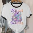 Goth Capybara Ramen Ritual Feasting Soft Introvert Art Unisex Cotton Ringer T-Shirt Goth Capybara Ramen Ritual Feasting Soft Introvert Art Unisex Cotton Ringer T-Shirt