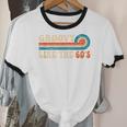 Groovy Like The 60s Aesthetic Nostalgia 1960's Retro Unisex Cotton Ringer T-Shirt