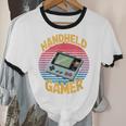 Handheld Gamer Retro Portable Console Nostalgia Unisex Cotton Ringer T-Shirt Handheld Gamer Retro Portable Console Nostalgia Unisex Cotton Ringer T-Shirt