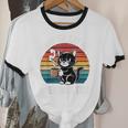 Hang On Let Me Overthink Cat Coffee Retro Introvert Unisex Cotton Ringer T-Shirt Hang On Let Me Overthink Cat Coffee Retro Introvert Unisex Cotton Ringer T-Shirt