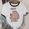 Hang In There It Gets Worse Introverts Anti Valentines Day Unisex Cotton Ringer T-Shirt