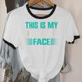 This Is My Happy Face Introvert Unisex Cotton Ringer T-Shirt This Is My Happy Face Introvert Unisex Cotton Ringer T-Shirt