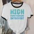 High Functioning Introvert Sarcasm Sarcastic Grunge Unisex Cotton Ringer T-Shirt High Functioning Introvert Sarcasm Sarcastic Grunge Unisex Cotton Ringer T-Shirt