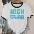 High Functioning Introvert Sarcasm Sarcastic Unisex Cotton Ringer T-Shirt High Functioning Introvert Sarcasm Sarcastic Unisex Cotton Ringer T-Shirt