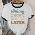 Hiking Now Minimal Socializing Introvert Vintage Unisex Cotton Ringer T-Shirt Hiking Now Minimal Socializing Introvert Vintage Unisex Cotton Ringer T-Shirt