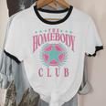 The Homebody Club Antisocial Retro Introvert Unisex Cotton Ringer T-Shirt