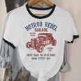Hotrod Rebel Automotive Nostalgia Old Car Distressed Unisex Cotton Ringer T-Shirt