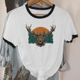 Hunting For My Sanity Introvert Hunter Antisocial Unisex Cotton Ringer T-Shirt