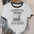 I'm From The 1900s And Yes It's Definitely Past By Bedtime Unisex Cotton Ringer T-Shirt I'm From The 1900s And Yes It's Definitely Past By Bedtime Unisex Cotton Ringer T-Shirt