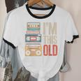 I'm This Old Vintage Cassette Tape Nostalgia Unisex Cotton Ringer T-Shirt I'm This Old Vintage Cassette Tape Nostalgia Unisex Cotton Ringer T-Shirt