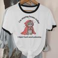 I’m Staying Home Today Cat Introvert Homebody Unisex Cotton Ringer T-Shirt
