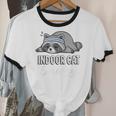 Indoor Cat Energy Raccoon Introvert Anti Social Mascot Unisex Cotton Ringer T-Shirt Indoor Cat Energy Raccoon Introvert Anti Social Mascot Unisex Cotton Ringer T-Shirt