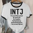 INTJ Rules Architect Personality Type Introvert Unisex Cotton Ringer T-Shirt
