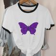 Introvert Antisocial Butterfly For Women Men Unisex Cotton Ringer T-Shirt