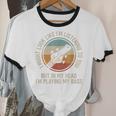 Introvert Bass Guitarist Musician Playing Bass Guitar Unisex Cotton Ringer T-Shirt