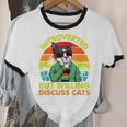 Introvert Cats Sarcasm Cat Lover Introverts Unisex Cotton Ringer T-Shirt